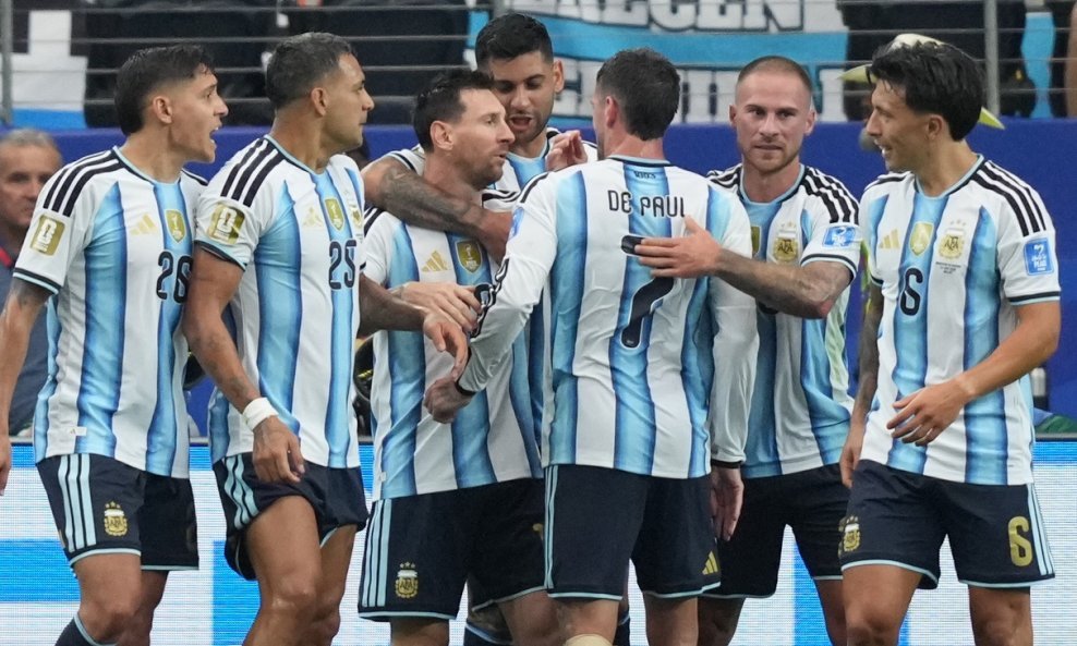 Slavlje igrača Argentine