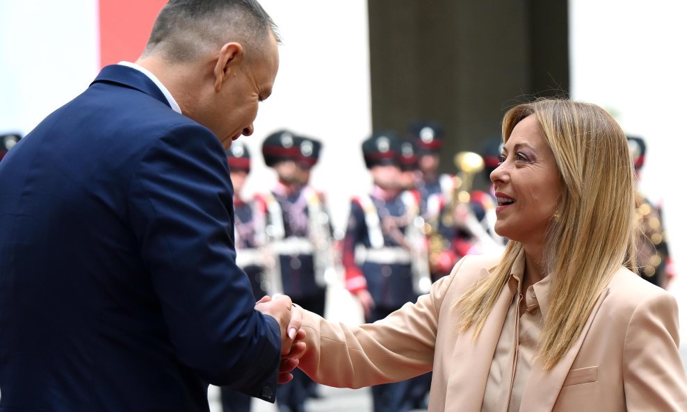 Karol Nawrocki i Giorgia Meloni