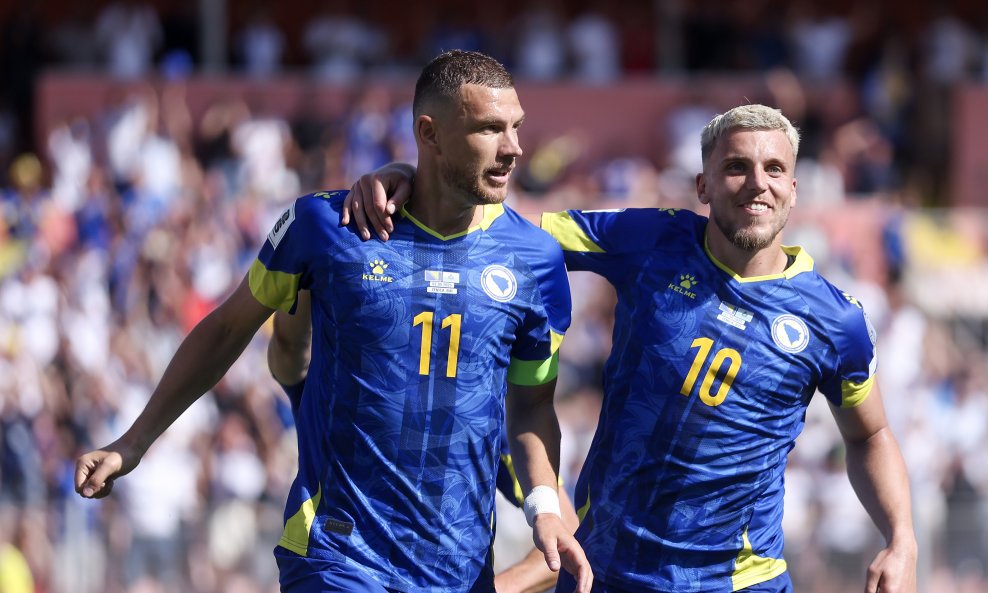 Edin Džeko i Ermedin Demirović BiH