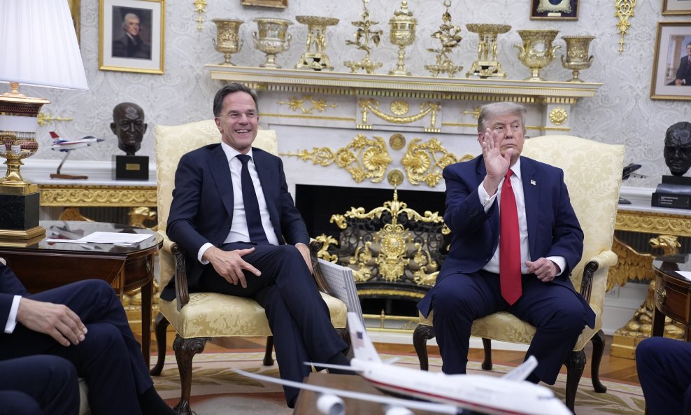 Mark Rutte i Donald Trump