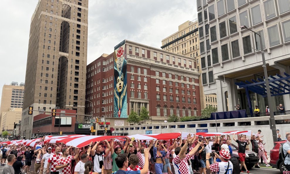 Hrvatski navijači u Philadelphiji