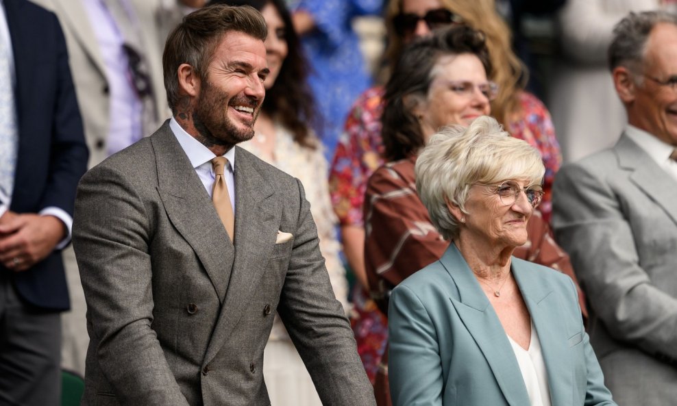David Beckham i majka Sandra