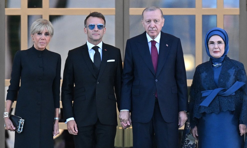Recep Tayyip i Emine Erdogan, Emmanuel i Brigitte Macron