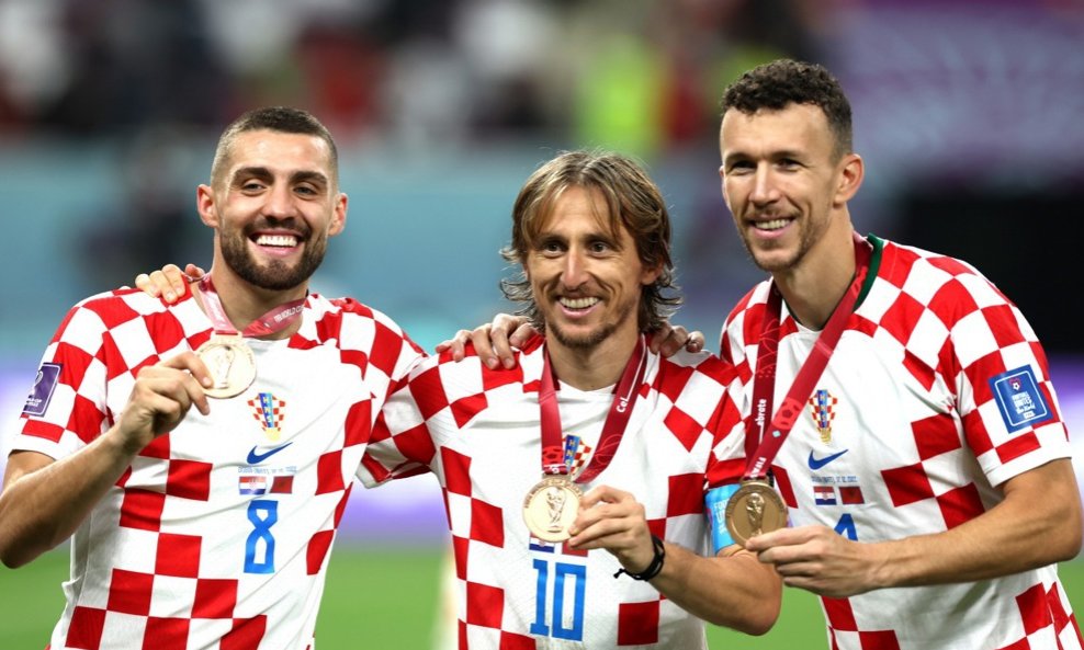 Mateo Kovačić, Luka Modrić i Ivan Perišić Hrvatska