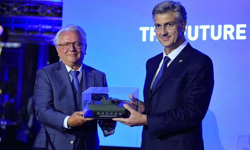 Andrej Plenković s čelnikom Rheinmetalla