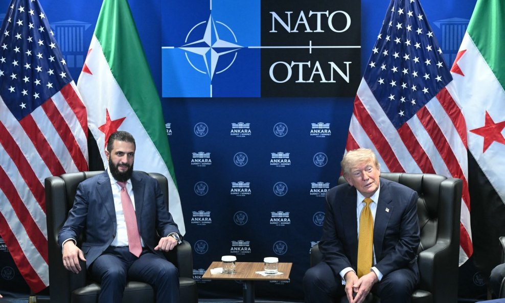 Ahmed al-Šara i Donald Trump