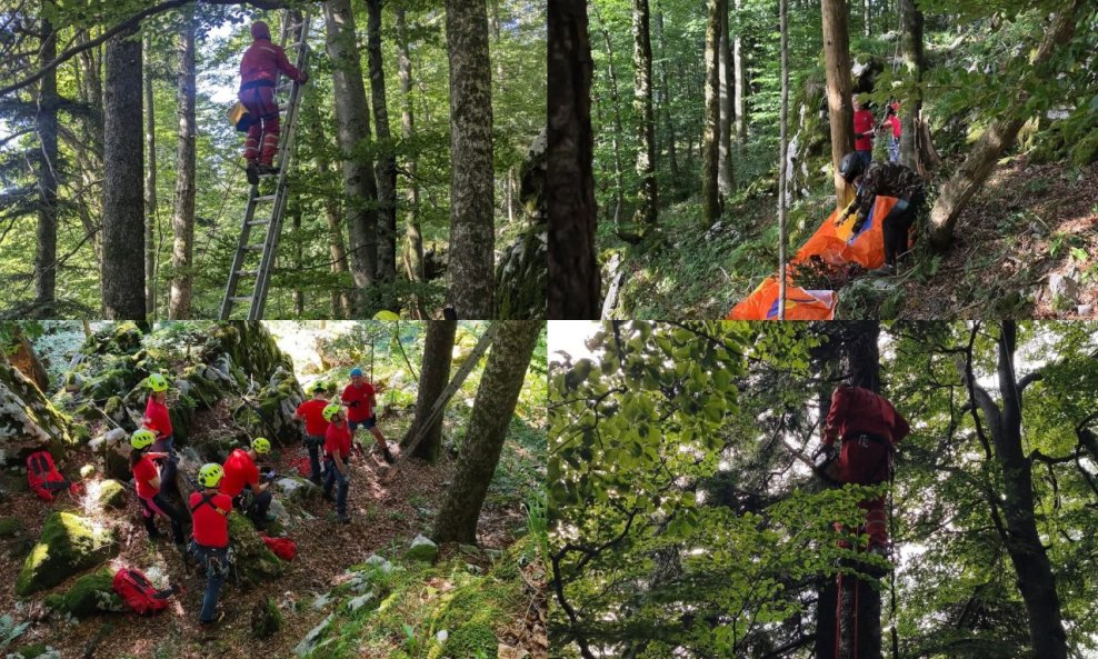HGSS-ovci iz Delnica spašavali paraglidera s drveća