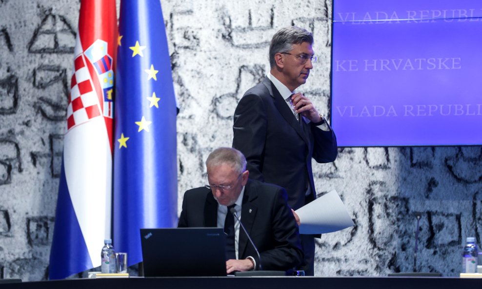 Davor Božinović i Andrej Plenković