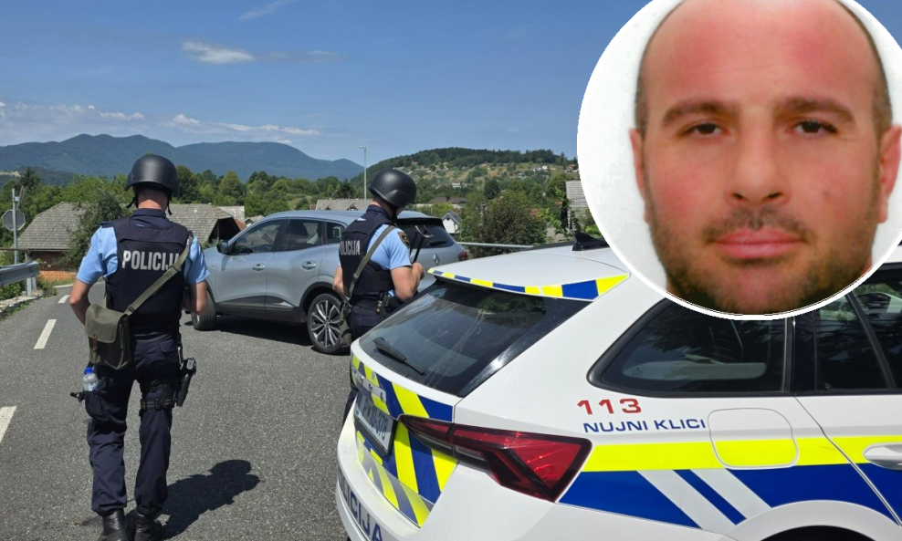 Potjera slovenske policije za Srđanom Aleksićem (u krugu)