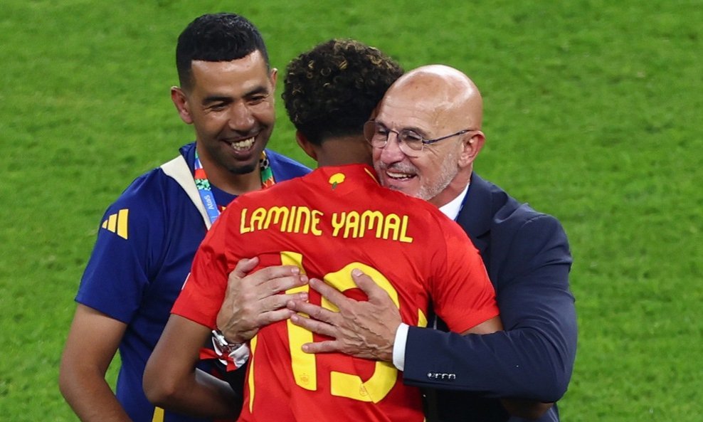Lamine Yamal i Luis de la Fuente Španjolska