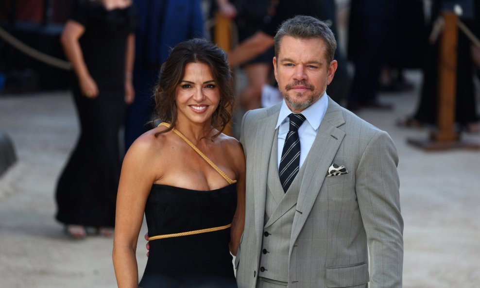 Matt Damon i Luciana Barroso