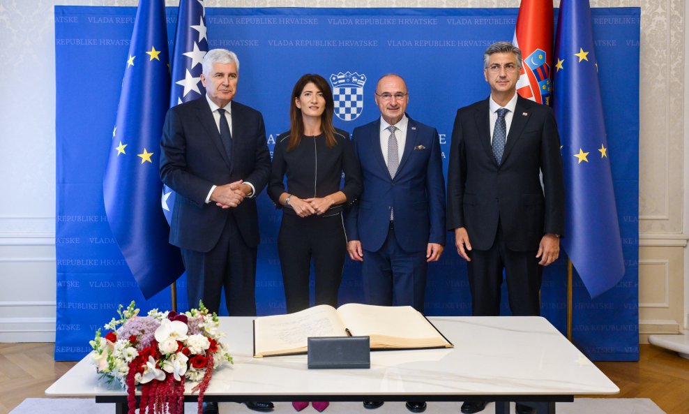 Dragan Čović, Darijana Filipović, Gordan Grlić Radman i Andrej Plenković