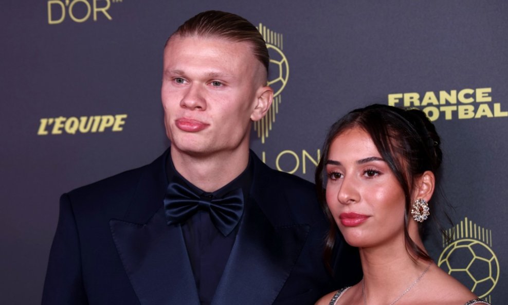 Erling Haaland i Isabel Haugseng Johansen