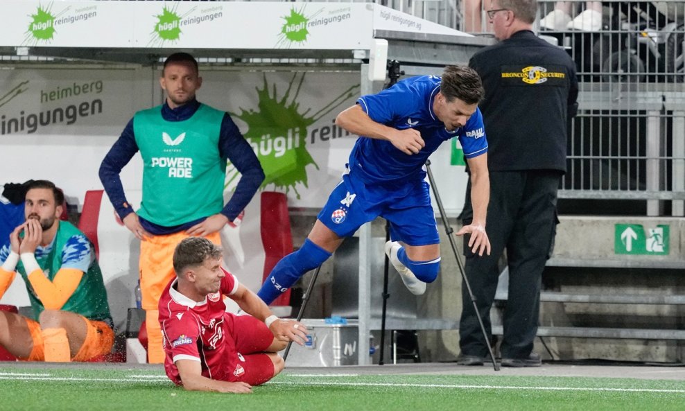 Fabio Fehr i Miha Zajc (desno)