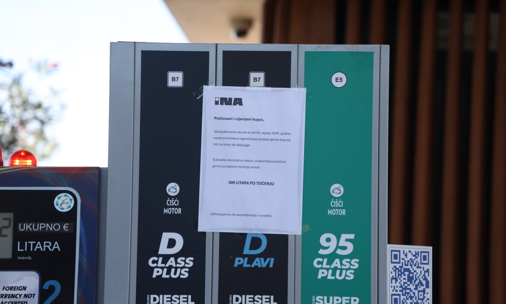Ograničeno točenje goriva na pojedinim benzinskim postajama u Šibeniku
