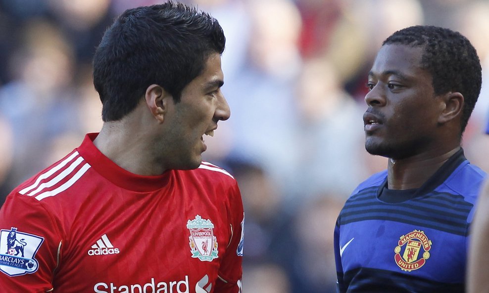 Luis Suarez Patrice Evra