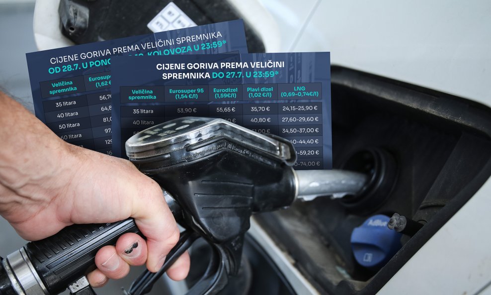 Cijene goriva u Hrvatskoj od ponoći se povećavaju