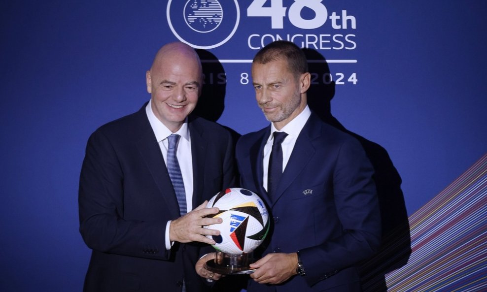 Gianni Infantino FIFA i Aleksander Čeferin UEFA