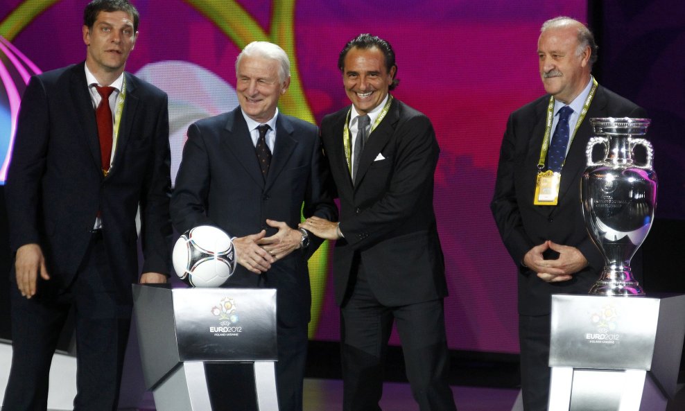 Slaven Bilić, Giovanni Trapattoni, Cesare Prandelli i Vicente del Bosque