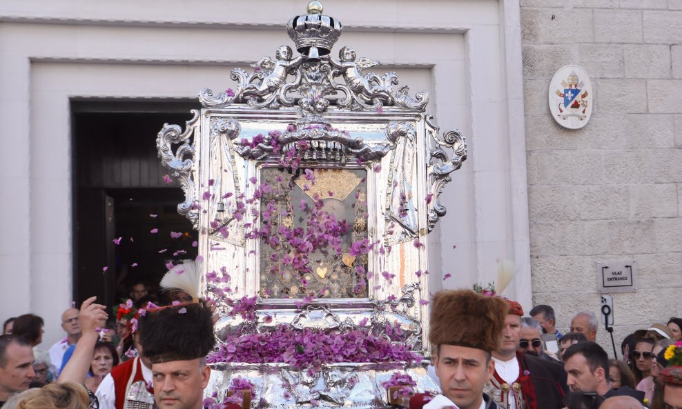 Procesija povodom blagdana Velike Gospe u Sinju 2025. godine
