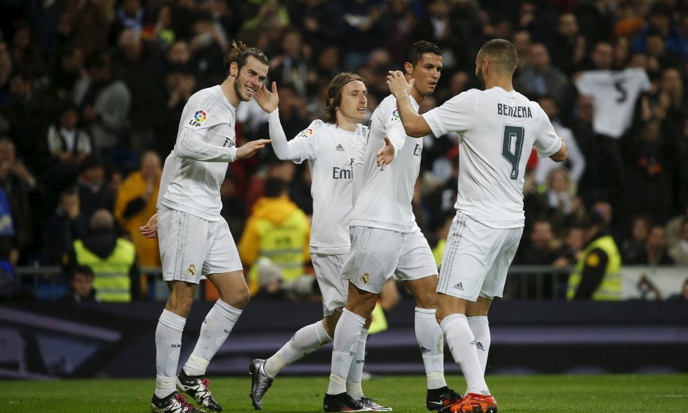 Luka Modrić Gareth Bale Cristiano Ronaldo Karim Benzema Real Madrid