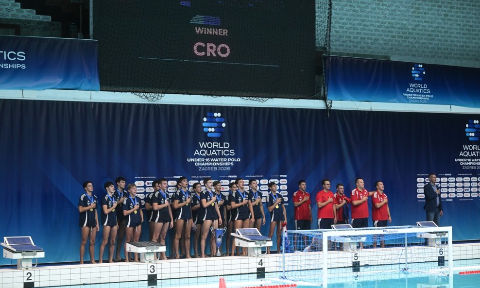 Mladi hrvatski vaterpolisti postali su svjetski prvaci za U-16 generaciju