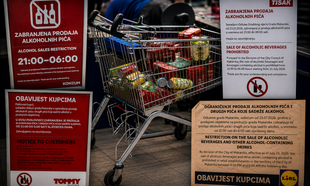 Zabrana prodaje alkohola u Makarskoj