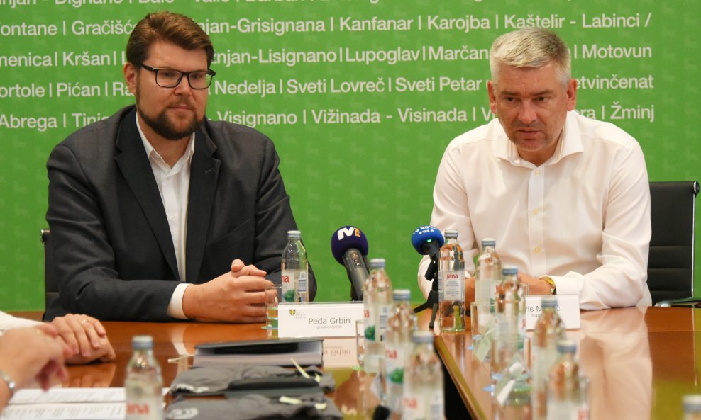 Peđa Grbin i župan istarski Boris Miletić