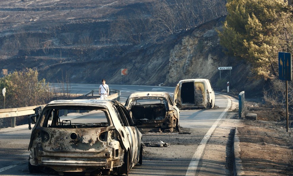 Posljedice požara kod Omiša