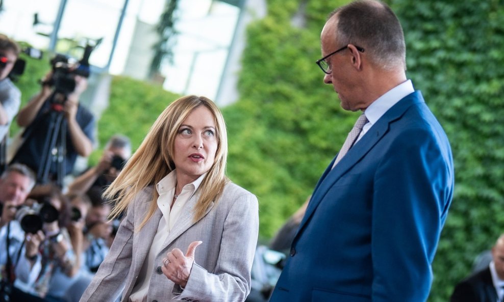 Giorgia Meloni i Friedrich Merz