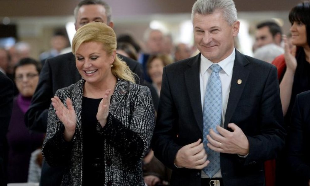 Kolinda Grabar Kitarović i Branko Hrg