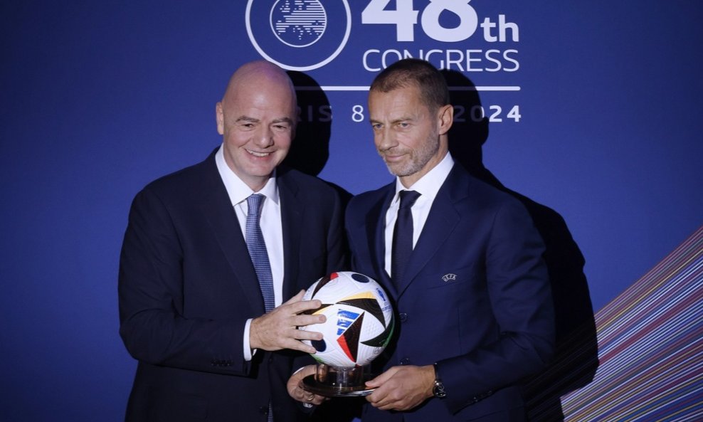 Gianni Infantino FIFA i Aleksander Čeferin UEFA
