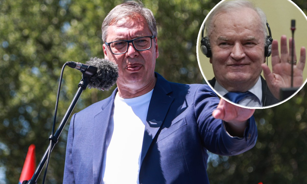 Aleksandar Vučić i Ratko Mladić