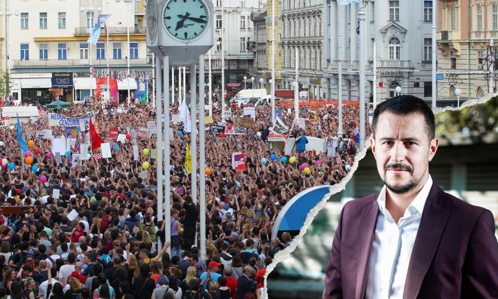 Deset godina prošlo je od posljednjeg uistinu masovnog prosvjeda na Trgu bana Jelačića - onog za kurikularnu reformu