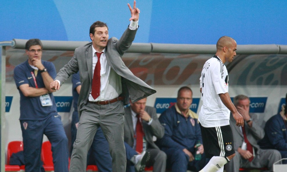 Slaven Bilić na utakmici Hrvatska - Njemačka tijekom EURO-a 2008