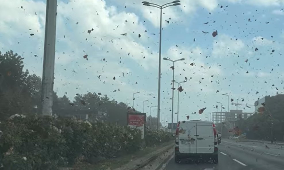 Nevrijeme u Zagrebu oko 13:30 sati