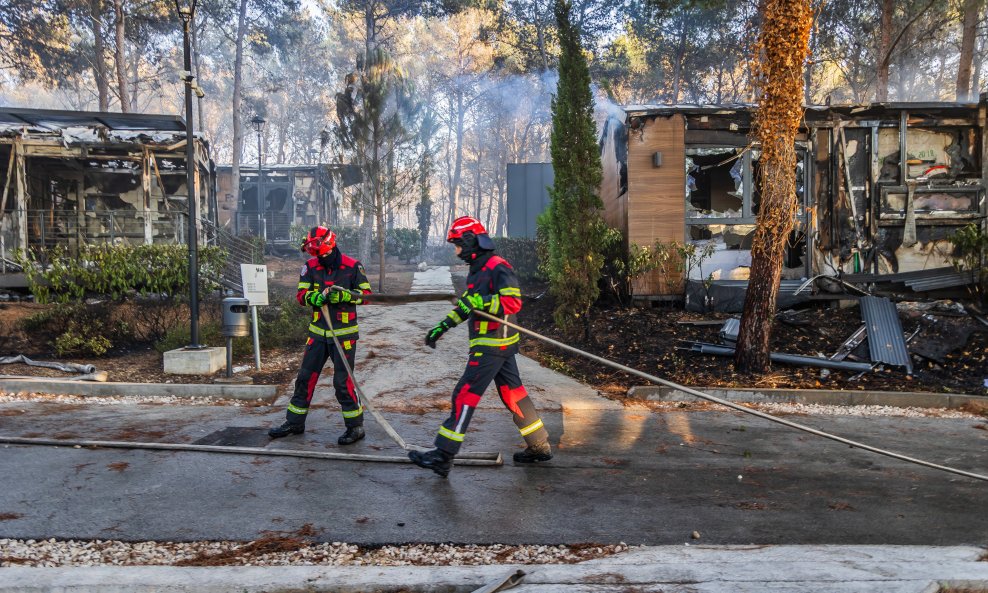 Posljedice požara u resortu Gava na Braču