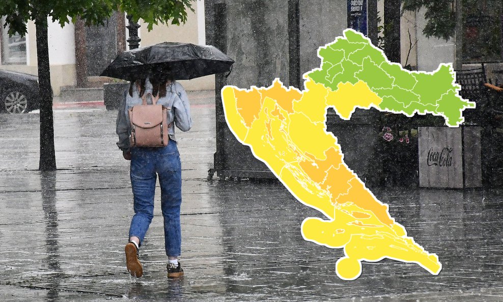 Meteoalarm oglašavat će se po županijama