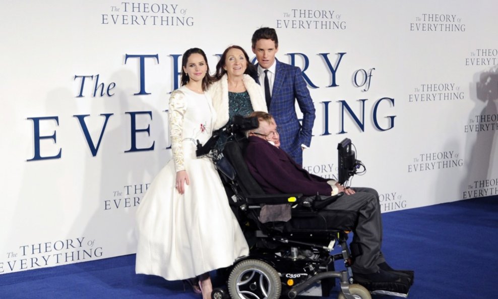 Jane Hawking, Stephen Hawking, Felicity Jones i Eddie Redmayne