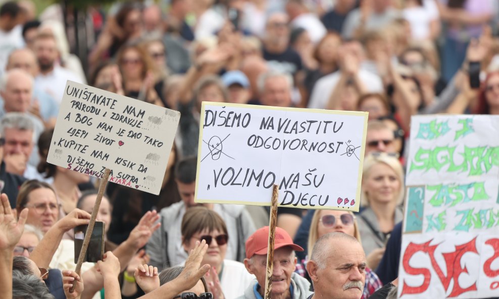 Prosvjed u Našicama