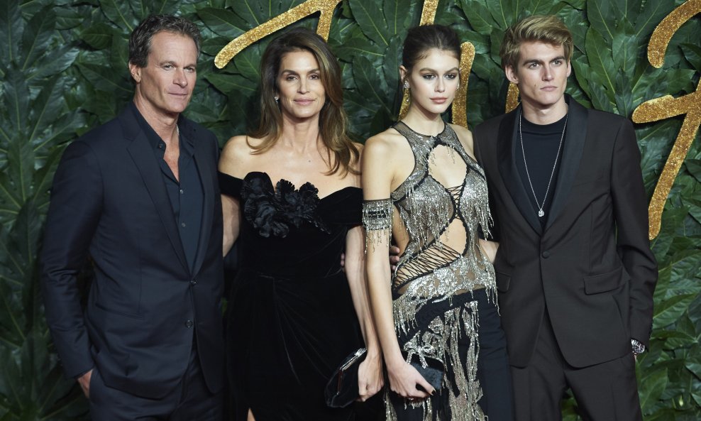 Rande Gerber, Cindy Crawford, Kaia Gerber, Presley Gerber