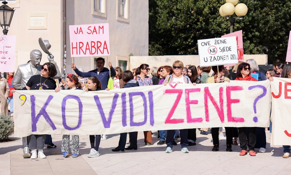 Prosvjed u Splitu povodom Dana žena- arhiv