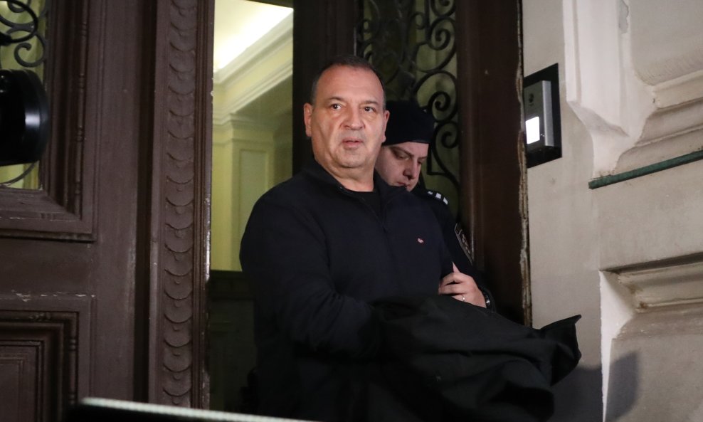 Vili Beroš u trenutku dovođenja na Županijski sud