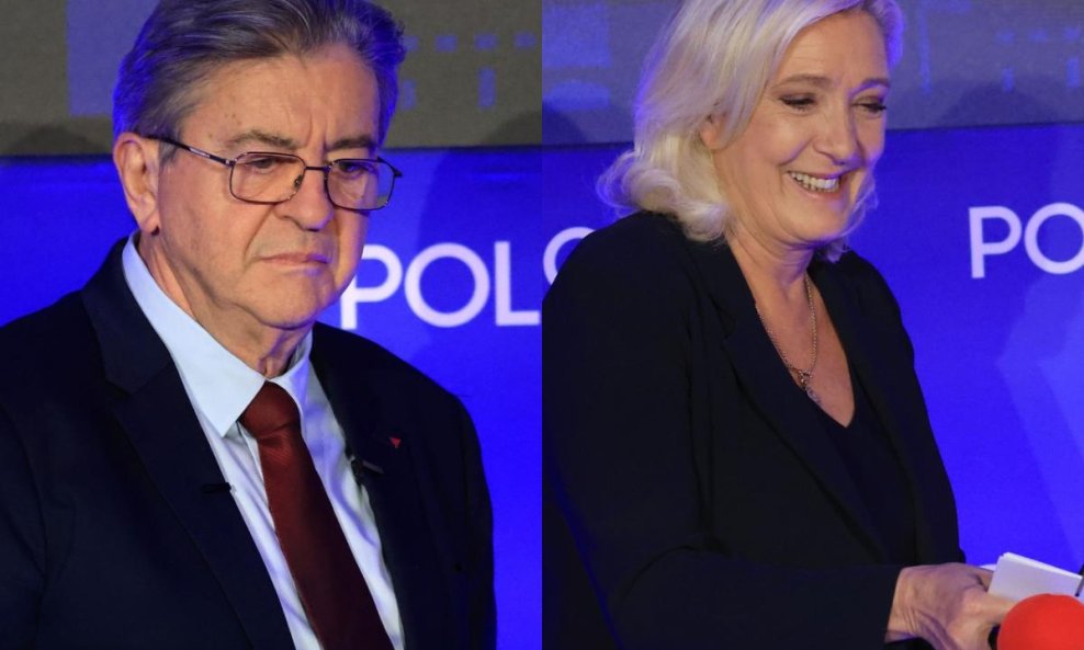 Jean-Luc Melenchon i Marine Le Pen