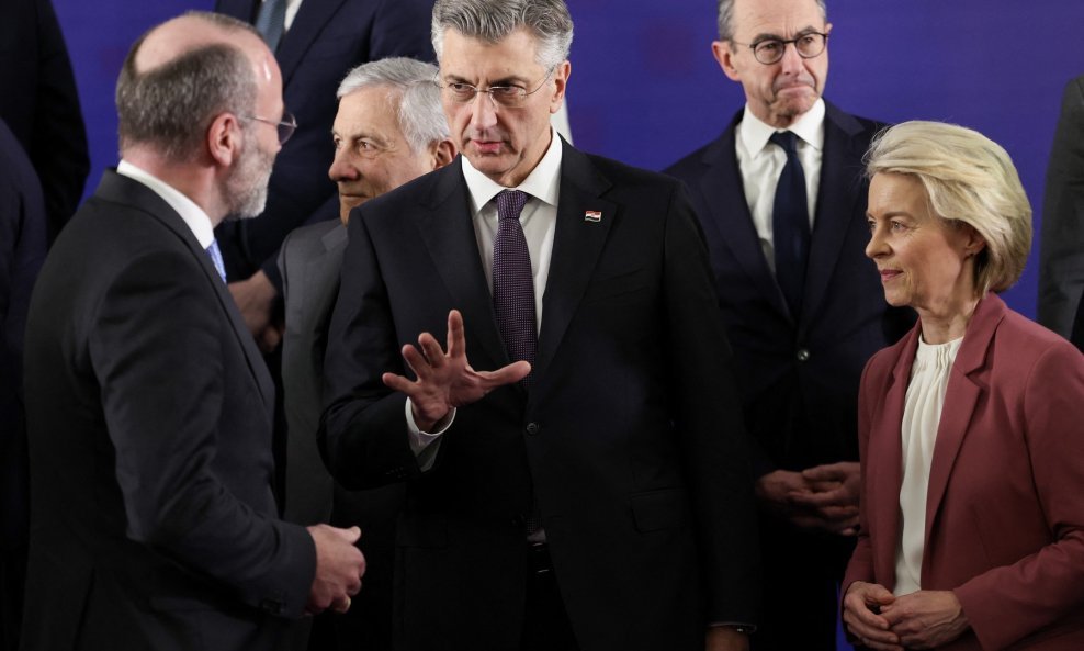 Manfred Weber, Andrej Plenković i Ursula von der Leyen
