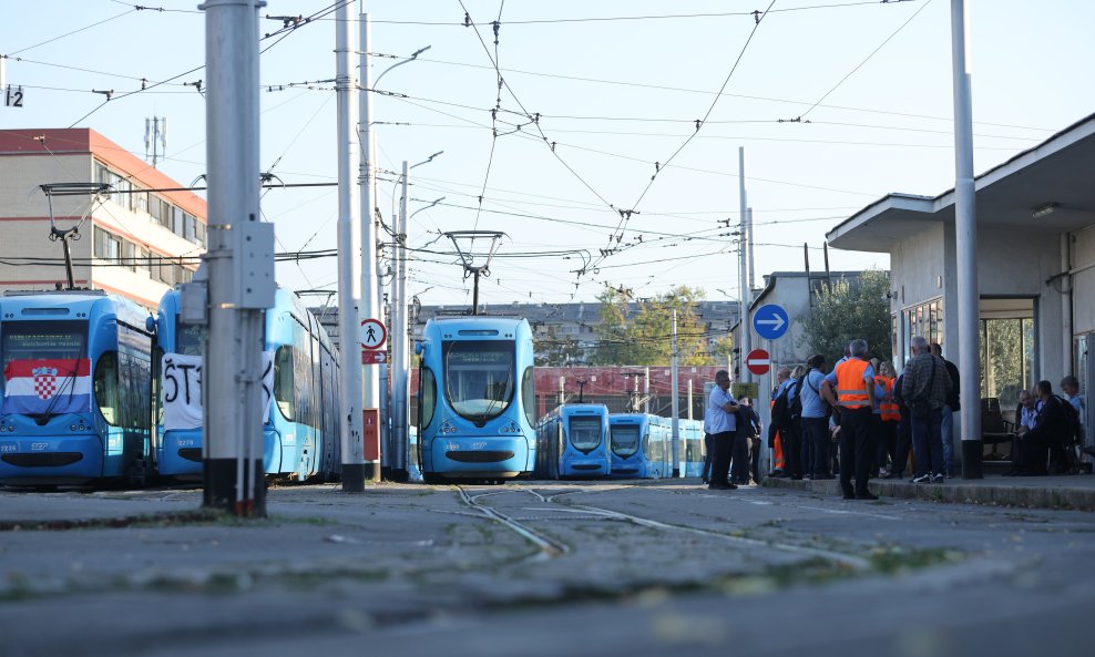 Zagreb: Štrajk ZET-a na Remizi