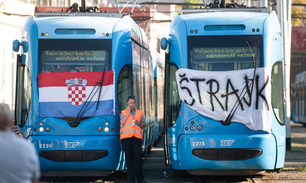 Zagreb: Štrajk ZET-a na Remizi