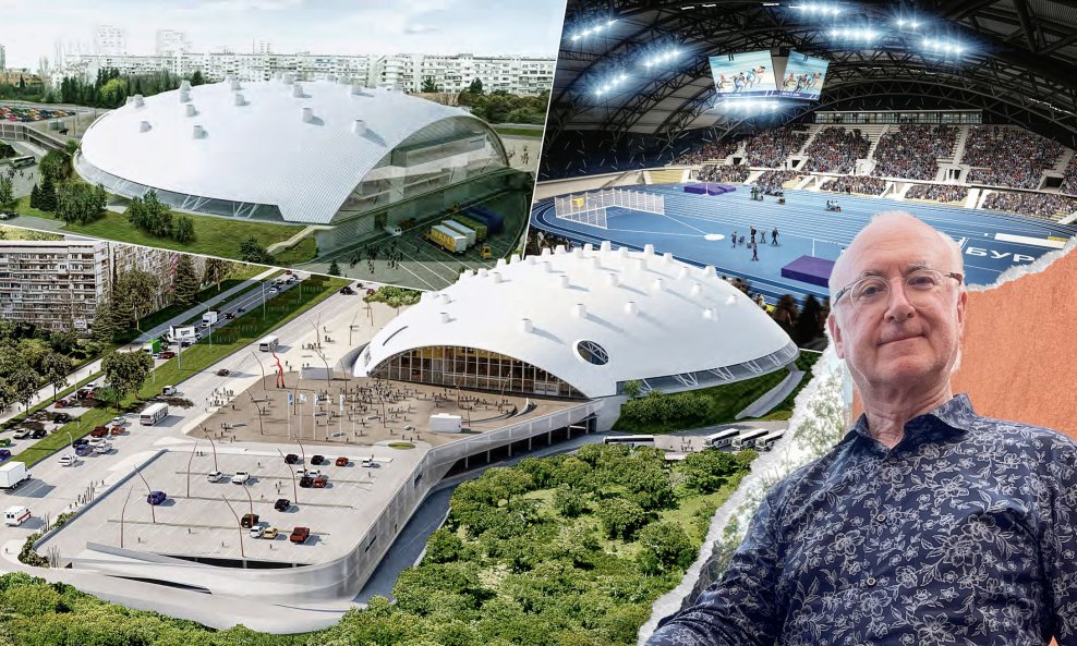 Andrew Yeoman (desno) projektirao je arenu u Burgasu