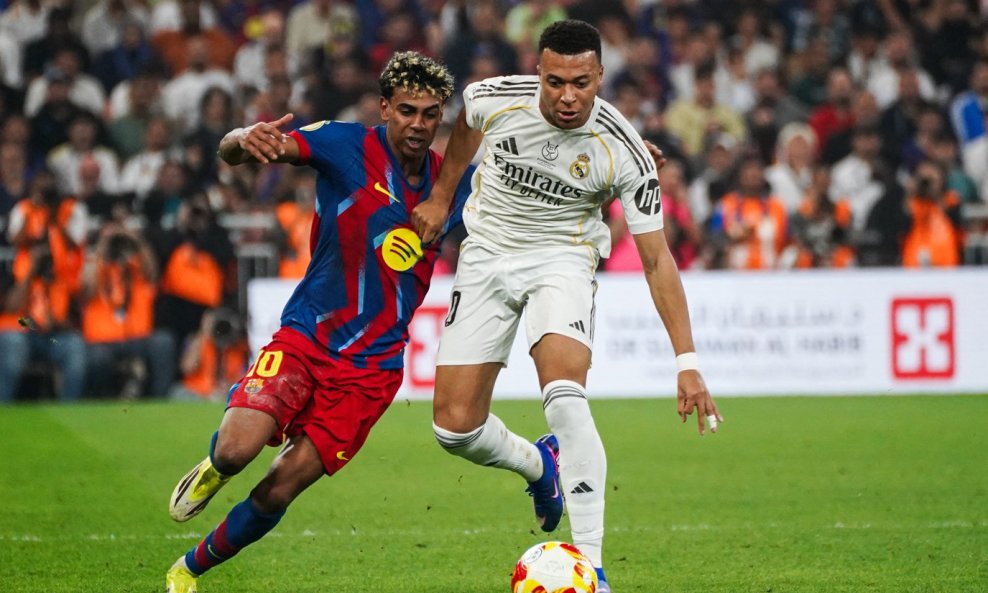 Lamine Yamal Barcelona i Kylian Mbappe Real Madrid