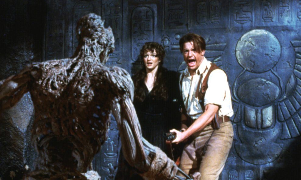 Mumija, 1999., Rachel Weisz i Brendan Fraser
